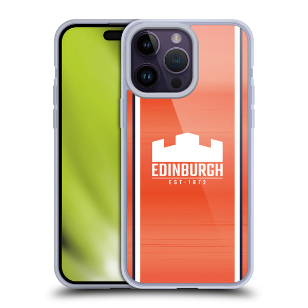 Edinburgh Rugby 2024/25 Crest Kit Away Soft Gel Case for Apple iPhone 14 Pro Max