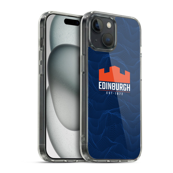 Edinburgh Rugby 2024/25 Crest Kit Home Soft Gel Case for Apple iPhone 15 & MagSafe