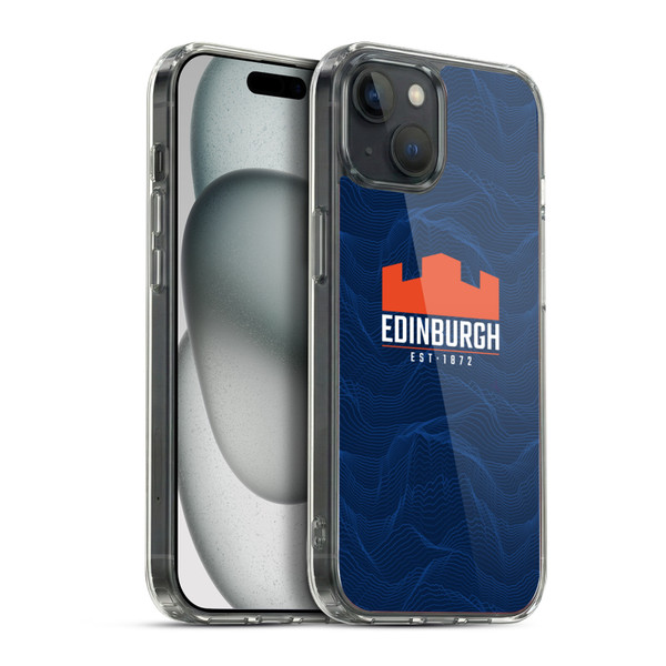 Edinburgh Rugby 2024/25 Crest Kit Home Soft Gel Case for Apple iPhone 15 Plus & MagSafe