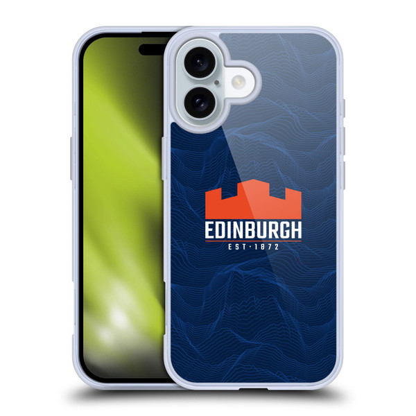 Edinburgh Rugby 2024/25 Crest Kit Home Soft Gel Case for Apple iPhone 16