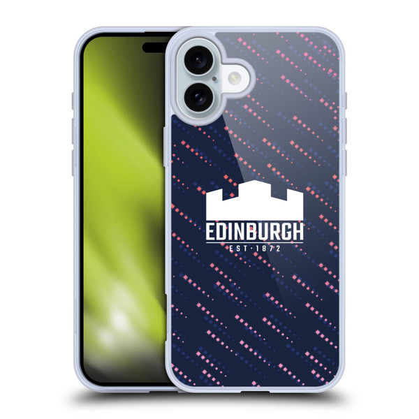 Edinburgh Rugby 2024/25 Crest Kit Training Soft Gel Case for Apple iPhone 16 Plus