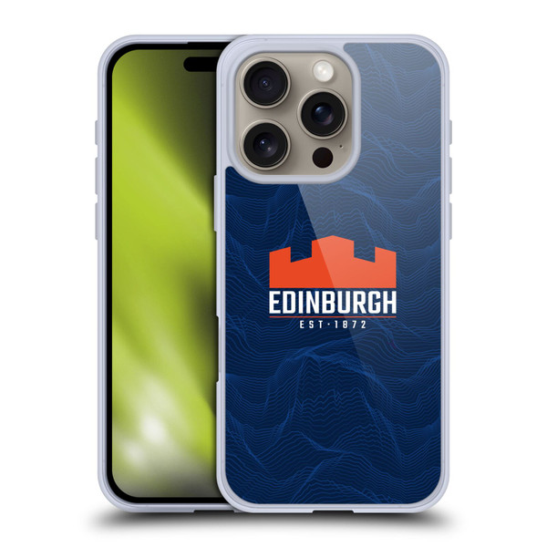 Edinburgh Rugby 2024/25 Crest Kit Home Soft Gel Case for Apple iPhone 16 Pro