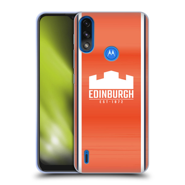 Edinburgh Rugby 2024/25 Crest Kit Away Soft Gel Case for Motorola Moto E7 Power / Moto E7i Power