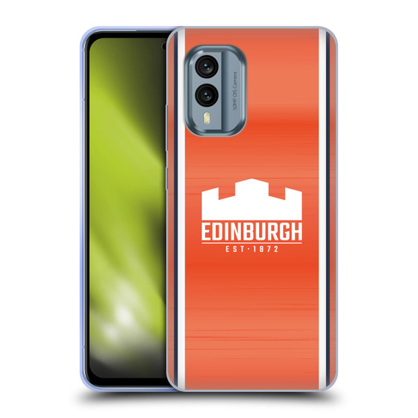 Edinburgh Rugby 2024/25 Crest Kit Away Soft Gel Case for Nokia X30
