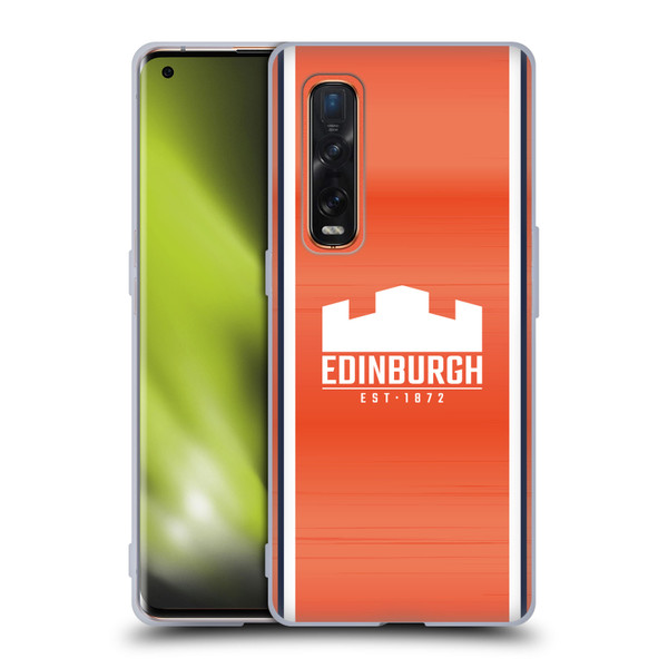 Edinburgh Rugby 2024/25 Crest Kit Away Soft Gel Case for OPPO Find X2 Pro 5G