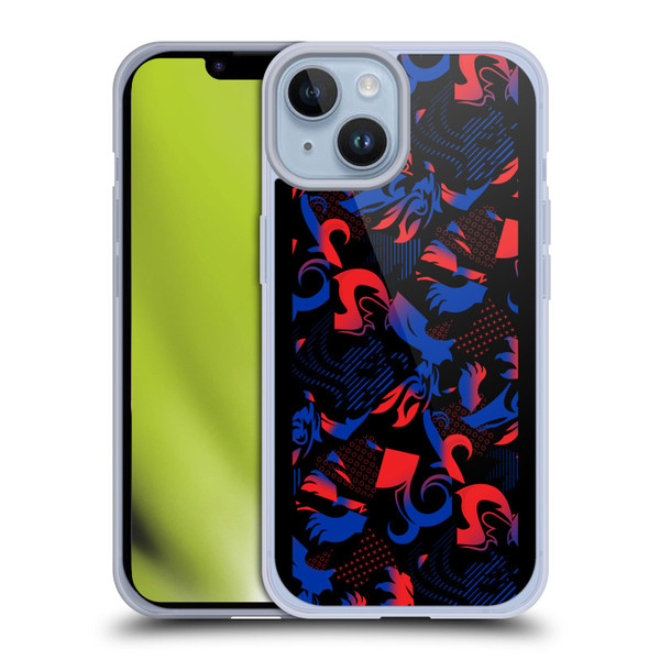 Rangers FC 2024/25 Kit Third Pattern Soft Gel Case for Apple iPhone 14