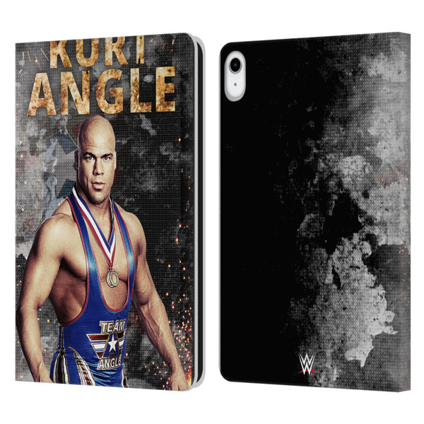 WWE Kurt Angle LED Image Leather Book Wallet Case Cover For Apple iPad 10.9 2022/2025