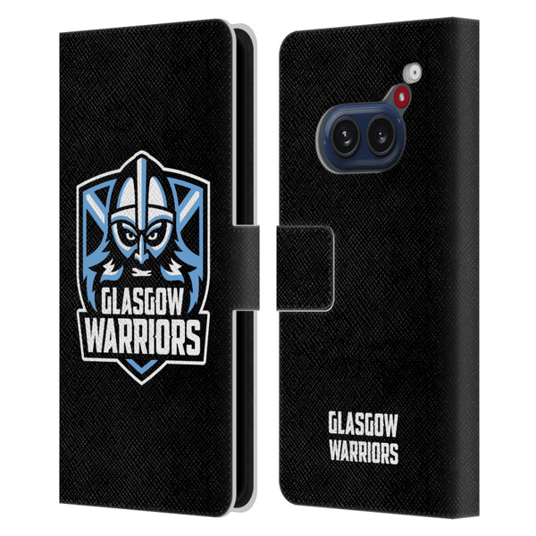 Glasgow Warriors Logo Plain Black Leather Book Wallet Case Cover For Nothing Phone (2a)