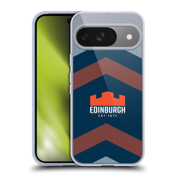 Edinburgh Rugby Logo Art Lines Soft Gel Case for Google Pixel 9 / Pixel 9 Pro