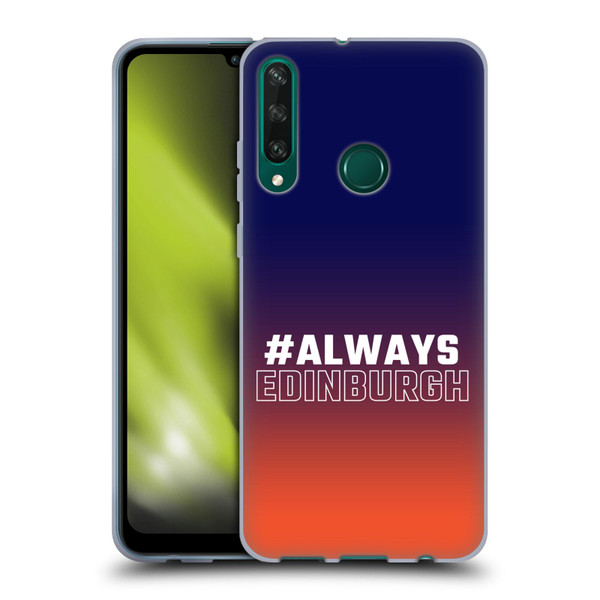 Edinburgh Rugby Logo 2 Gradient Edinburgh Soft Gel Case for Huawei Y6p