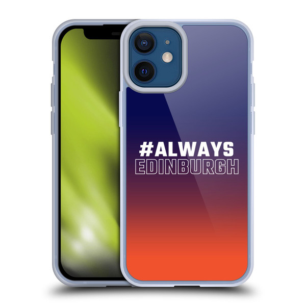 Edinburgh Rugby Logo 2 Gradient Edinburgh Soft Gel Case for Apple iPhone 12 Mini