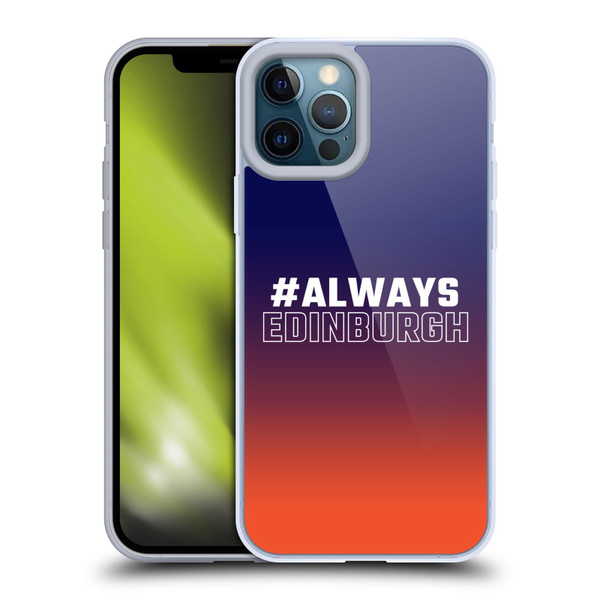 Edinburgh Rugby Logo 2 Gradient Edinburgh Soft Gel Case for Apple iPhone 12 Pro Max