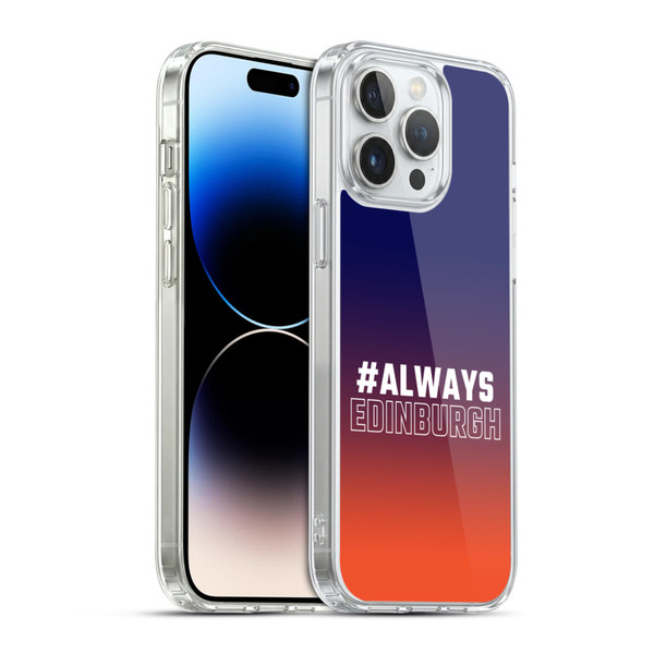 Edinburgh Rugby Logo 2 Gradient Edinburgh Soft Gel Case for Apple iPhone 14 Pro Max & MagSafe