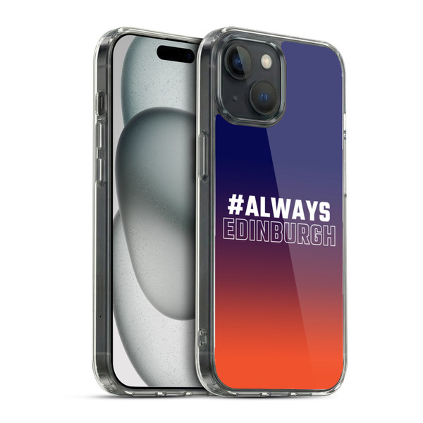 Edinburgh Rugby Logo 2 Gradient Edinburgh Soft Gel Case for Apple iPhone 15 & MagSafe