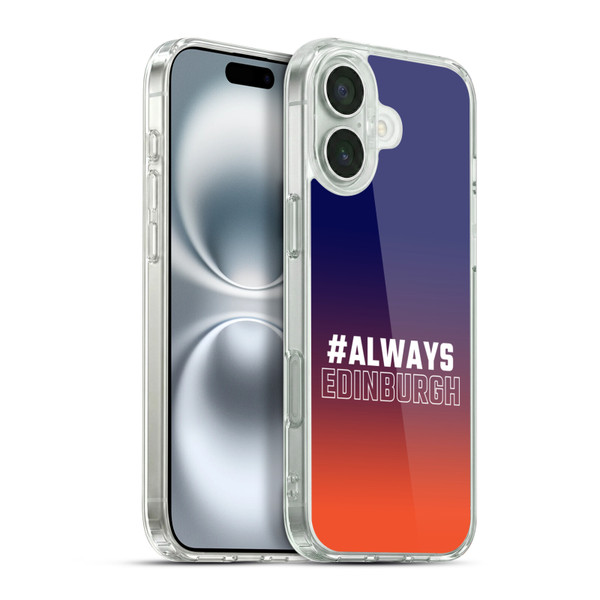 Edinburgh Rugby Logo 2 Gradient Edinburgh Soft Gel Case for Apple iPhone 16 Plus & MagSafe