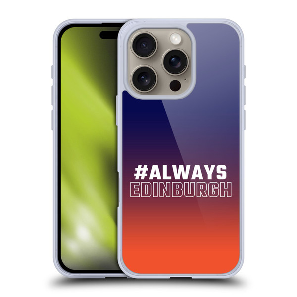 Edinburgh Rugby Logo 2 Gradient Edinburgh Soft Gel Case for Apple iPhone 16 Pro