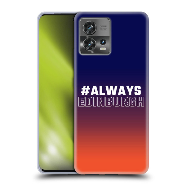 Edinburgh Rugby Logo 2 Gradient Edinburgh Soft Gel Case for Motorola Moto Edge 30 Fusion