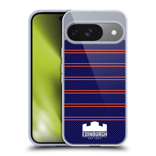 Edinburgh Rugby Logo 2 Stripes Soft Gel Case for Google Pixel 9 / Pixel 9 Pro