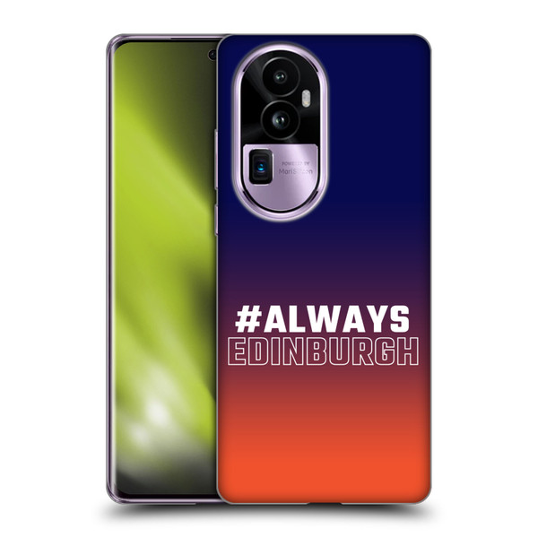 Edinburgh Rugby Logo 2 Gradient Edinburgh Soft Gel Case for OPPO Reno10 Pro+