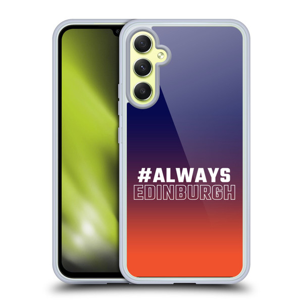 Edinburgh Rugby Logo 2 Gradient Edinburgh Soft Gel Case for Samsung Galaxy A34 5G