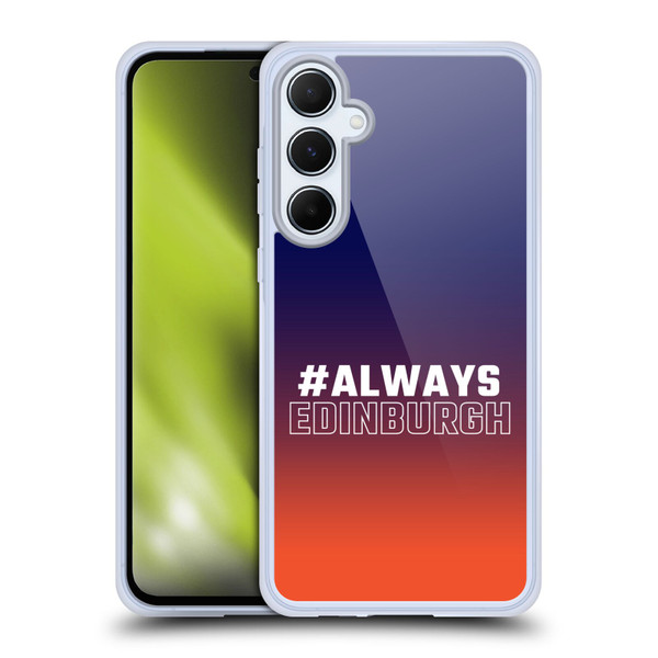Edinburgh Rugby Logo 2 Gradient Edinburgh Soft Gel Case for Samsung Galaxy A55 5G
