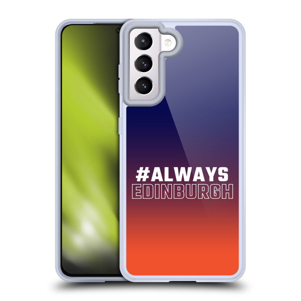 Edinburgh Rugby Logo 2 Gradient Edinburgh Soft Gel Case for Samsung Galaxy S21 5G