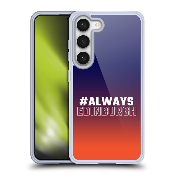 Edinburgh Rugby Logo 2 Gradient Edinburgh Soft Gel Case for Samsung Galaxy S23 5G