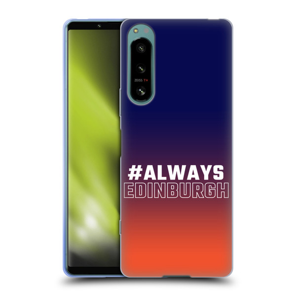 Edinburgh Rugby Logo 2 Gradient Edinburgh Soft Gel Case for Sony Xperia 5 IV