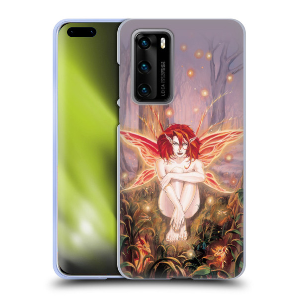Ruth Thompson Art Ember Fire Fairy In Forest Soft Gel Case for Huawei P40 5G