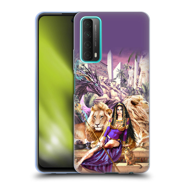 Ruth Thompson Art Egyptian Queen, Lions & Dragon Soft Gel Case for Huawei P Smart (2021)