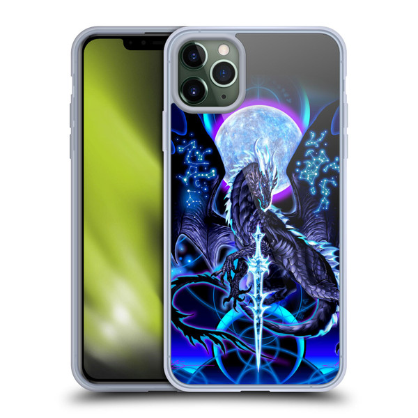 Ruth Thompson Art Dragon, Sword & Constellations Soft Gel Case for Apple iPhone 11 Pro Max