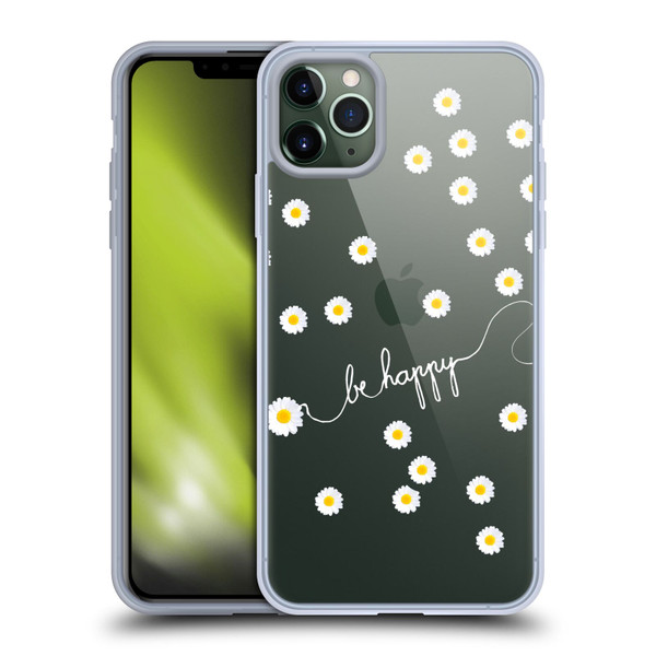 Monika Strigel Happy Daisy Clear Soft Gel Case for Apple iPhone 11 Pro Max