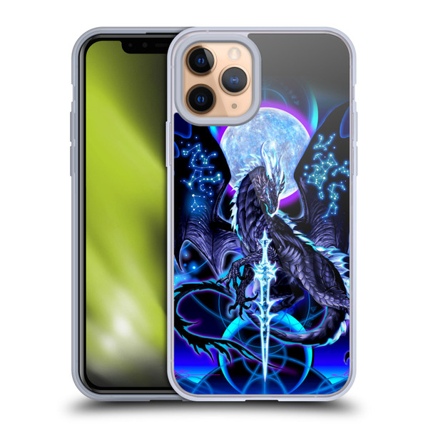 Ruth Thompson Art Dragon, Sword & Constellations Soft Gel Case for Apple iPhone 11 Pro