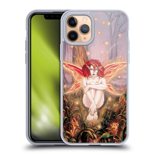 Ruth Thompson Art Ember Fire Fairy In Forest Soft Gel Case for Apple iPhone 11 Pro