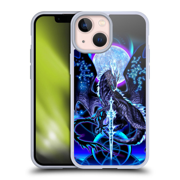 Ruth Thompson Art Dragon, Sword & Constellations Soft Gel Case for Apple iPhone 13 Mini