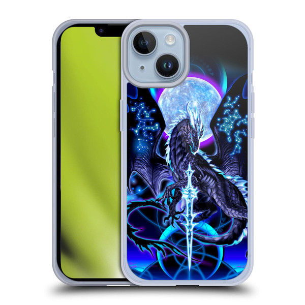Ruth Thompson Art Dragon, Sword & Constellations Soft Gel Case for Apple iPhone 14