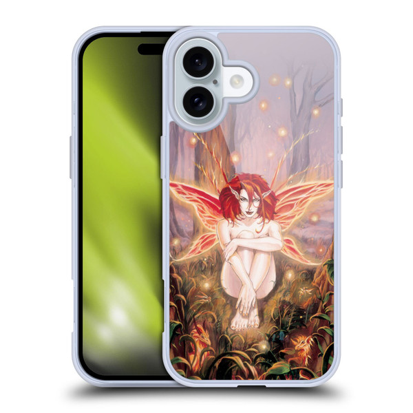 Ruth Thompson Art Ember Fire Fairy In Forest Soft Gel Case for Apple iPhone 16