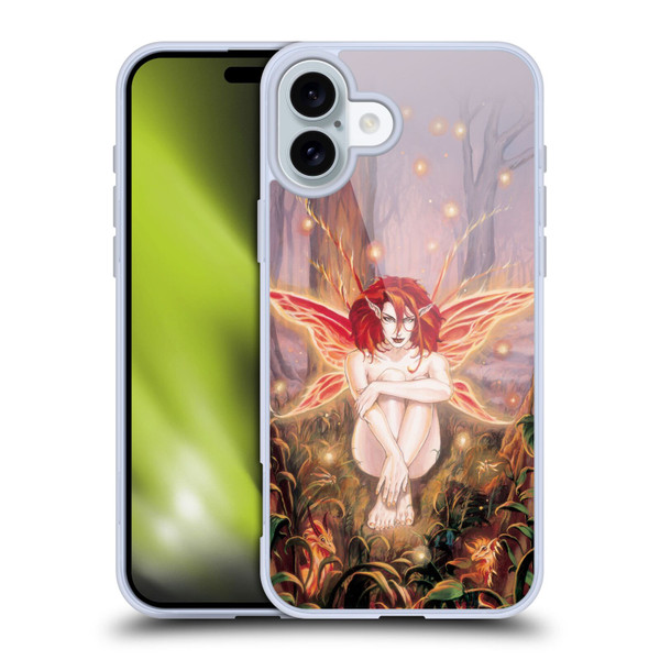 Ruth Thompson Art Ember Fire Fairy In Forest Soft Gel Case for Apple iPhone 16 Plus