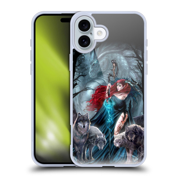 Ruth Thompson Art Scorpio With Wolves And Dragon Soft Gel Case for Apple iPhone 16 Plus