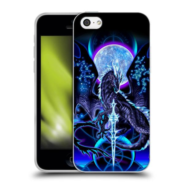 Ruth Thompson Art Dragon, Sword & Constellations Soft Gel Case for Apple iPhone 5c