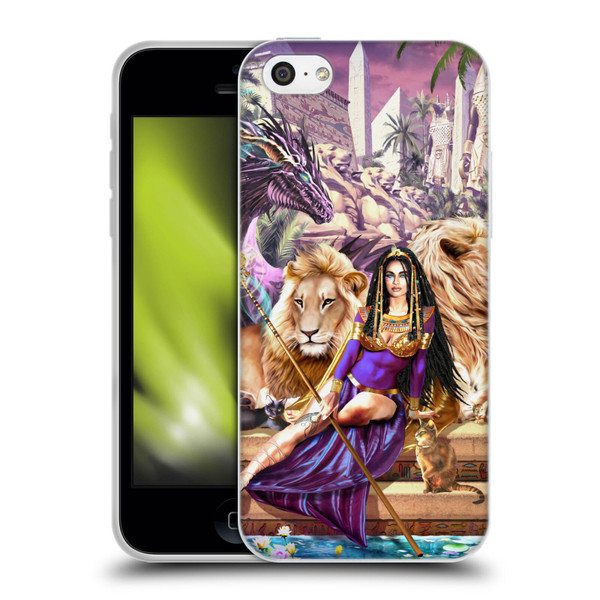 Ruth Thompson Art Egyptian Queen, Lions & Dragon Soft Gel Case for Apple iPhone 5c
