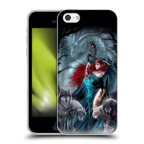 Ruth Thompson Art Scorpio With Wolves And Dragon Soft Gel Case for Apple iPhone 5c