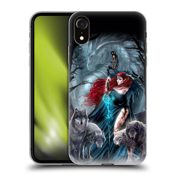 Ruth Thompson Art Scorpio With Wolves And Dragon Soft Gel Case for Apple iPhone XR