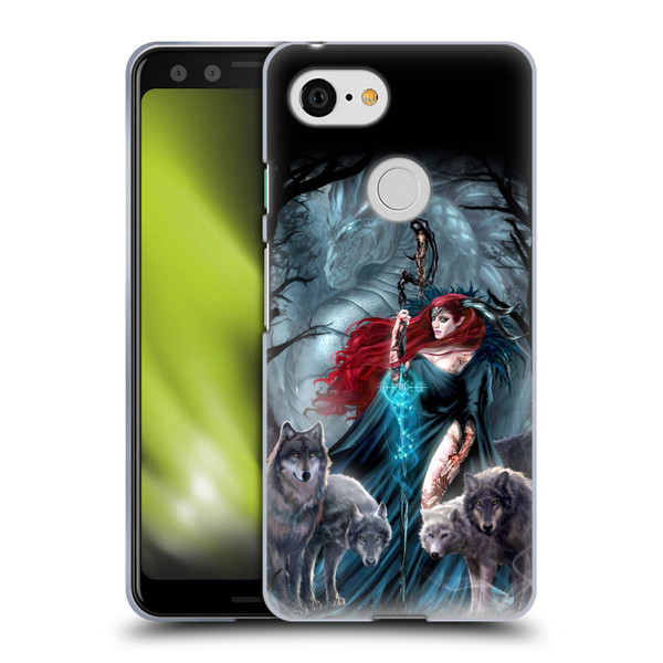 Ruth Thompson Art Scorpio With Wolves And Dragon Soft Gel Case for Google Pixel 3