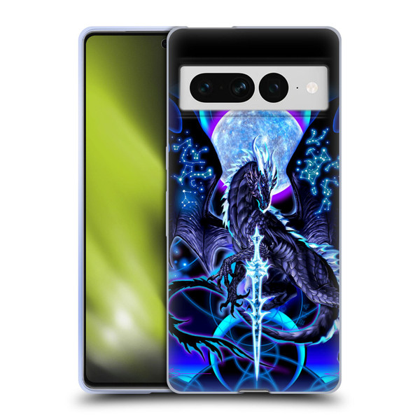 Ruth Thompson Art Dragon, Sword & Constellations Soft Gel Case for Google Pixel 7 Pro