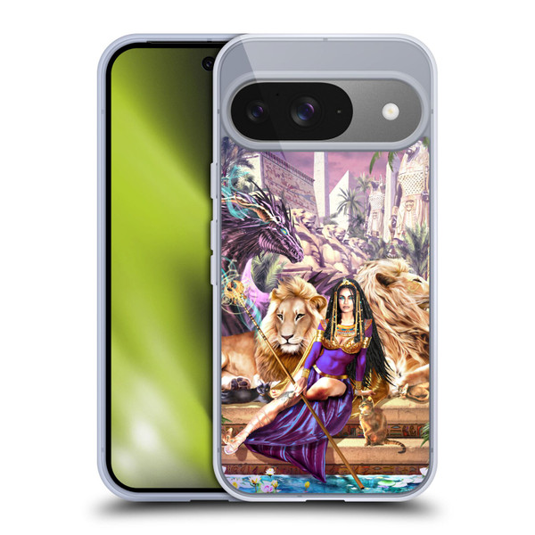 Ruth Thompson Art Egyptian Queen, Lions & Dragon Soft Gel Case for Google Pixel 9 / Pixel 9 Pro