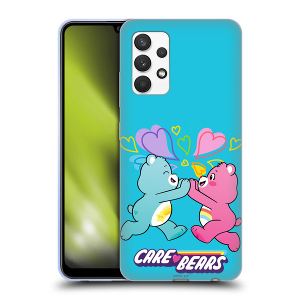 Care Bears Characters Funshine, Cheer And Grumpy Group 2 Soft Gel Case for Samsung Galaxy A32 (2021)