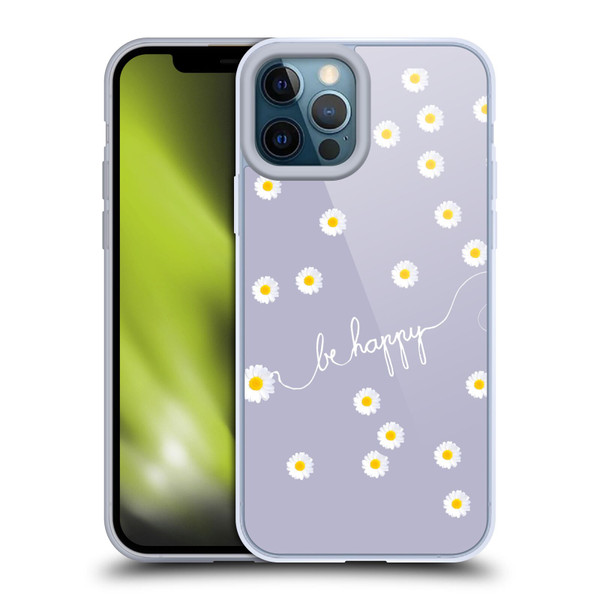 Monika Strigel Happy Daisy Lavender Soft Gel Case for Apple iPhone 12 Pro Max