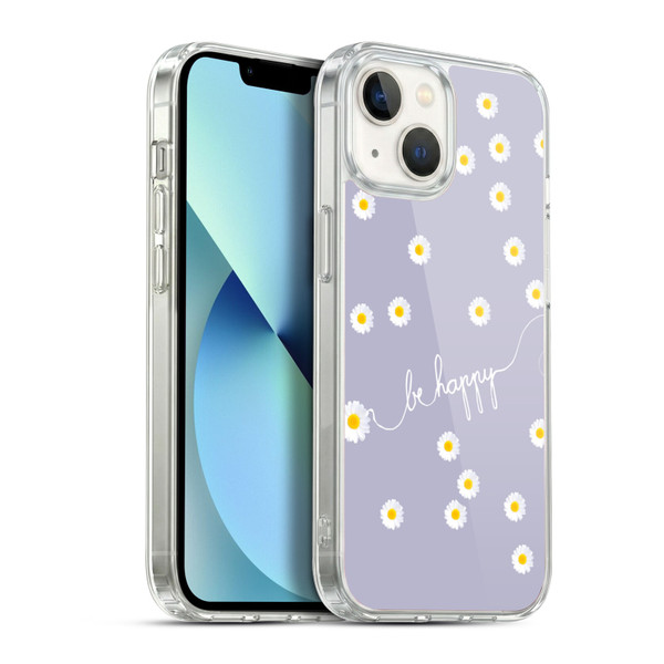 Monika Strigel Happy Daisy Lavender Soft Gel Case for Apple iPhone 13