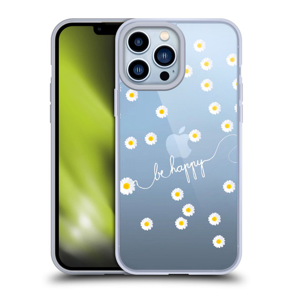 Monika Strigel Happy Daisy Clear Soft Gel Case for Apple iPhone 13 Pro Max & MagSafe